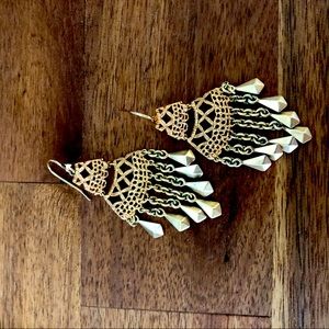 Stella & Dot Gold Earrings